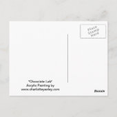 チョコレートラブラドールレトリバーWater Note Card ポストカード (裏面)