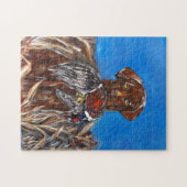 チョコレートラブラドールレトリーバ ジグソーパズル (横)