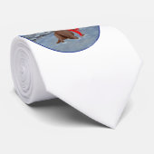 チョコレートラブラドールレトリーブクリスマス ネクタイ (ロール)