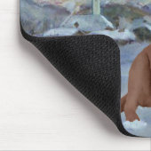 チョコレートラブラドールレトリーブクリスマス マウスパッド (コーナー)