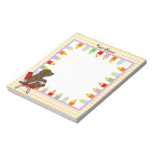 チョコレートラブラドール学生1 ノートパッド (回転)