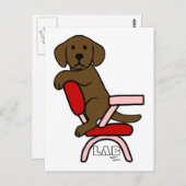 チョコレートラブラドール学生3漫画 ポストカード (正面/裏面)