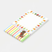 チョコレートラブラドール学生3 ポストイット (アングル)