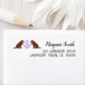 チョコレートラブラドール座航海の差出人住所 ラベル (インサイチュ)