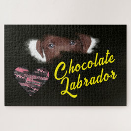 チョコレートラブラドール無地のアイズカラー1000ピース ジグソーパズル