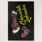 チョコレートラブラドール無地のアイズカラー1000ピース ジグソーパズル (縦)