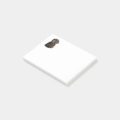 チョコレートラブラドール犬の写真のポートレート ポストイット (アングル)