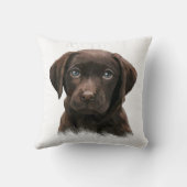 チョコレートラブラドール クッション (裏面)
