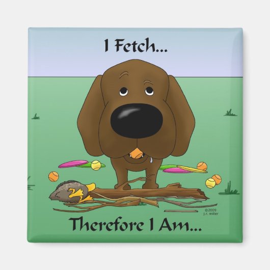 チョコレートラブラドール（ラボ） – 取得…マグネット マグネット (正面)