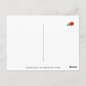 チョコレートラブラドール 赤トラック メモリアルデー 枠付き ポストカード (裏面)