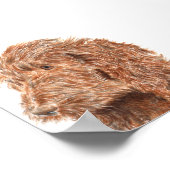 チョコレートラブラドール#2プリント ポスター (角)