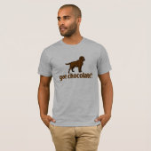 チョコレートラブラドール Tシャツ (正面フル)