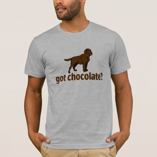 チョコレートラブラドール Tシャツ (正面)