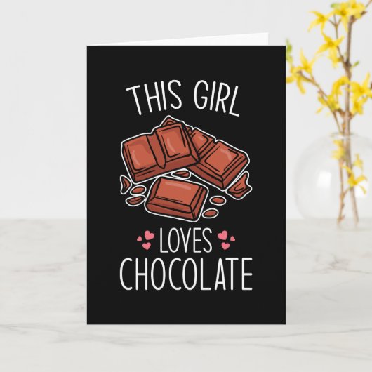 チョコレートラブ引用文ガおもしろいール カード (黄色い花)