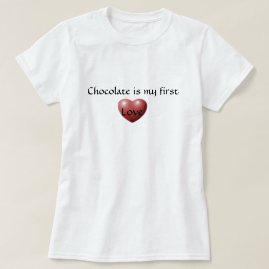 チョコレートラブ Tシャツ (デザイン正面)