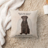 チョコレートラボはエンジェルズピロー クッション (ブランケット)