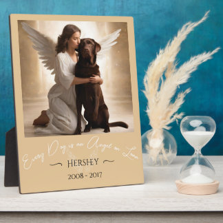 チョコレートラボエンジェルのトリビュート損失イラストレーション フォトプラーク