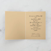 チョコレートラボエンジェル紛失悔やみや弔慰 カード (内部)