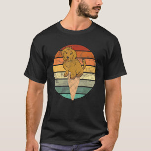 チョコレートラボコーンアイスクリームドッグブリード Tシャツ