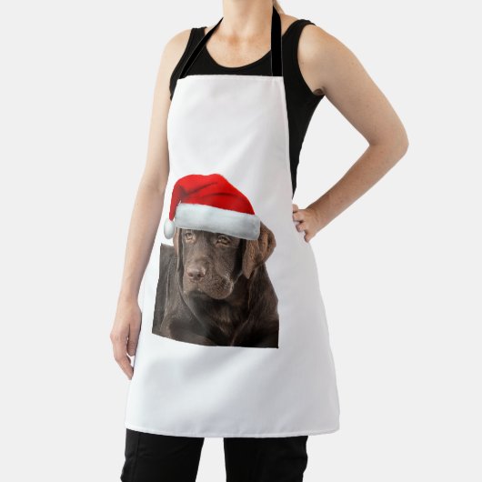 チョコレートラボシャツラブラドールレトリエバードッグクリステム エプロン (インサイチュ)