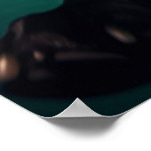 チョコレートラボダイビング水中 ポスター (角)