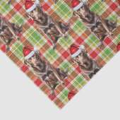 チョコレートラボドッグクリスマスとホリデープレイド 薄葉紙 (詳細)