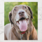 チョコレートラボドッグ ワインラベル (シングルラベル)