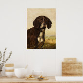 チョコレートラボドッグ,ヴィンテージポスター ポスター (キッチン)