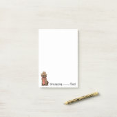 チョコレートラボパパ ポストイット (デスク上)