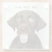 チョコレートラボパピー ガラスコースター (裏面)