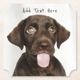 チョコレートラボパピー ペーパーコースター