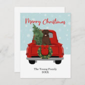 チョコレートラボビンテージクリスマストラック シーズンカード (正面/裏面)