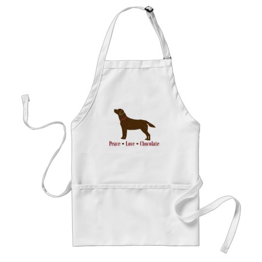 チョコレートラボピースラブチョコレート スタンダードエプロン (正面)