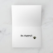 チョコレートラボフレンドリー漫画ラブラドール カード (内部)