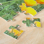 チョコレートラボポートレートカリフォルニアポピーテンプレート ジグソーパズル (側面)