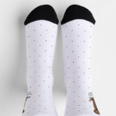 チョコレートラボママラブラドールレトリバーマママドッグママ ソックス (上部)