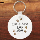 チョコレートラボママ キーホルダー (正面)