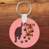 チョコレートラボママ キーホルダー (正面)