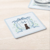 チョコレートラボモノグラムグランミレニアル スクエアペーパーコースター (アングル)