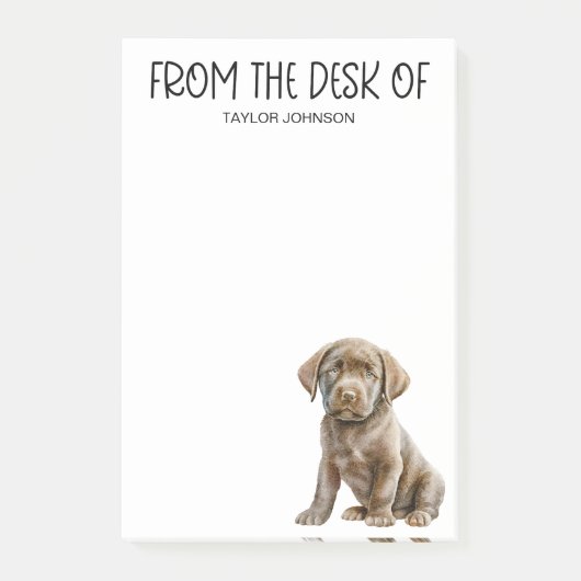 チョコレートラボラバー ポストイット (正面)