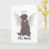 チョコレートラボ悔やみや弔慰メモリアル カード (黄色い花)