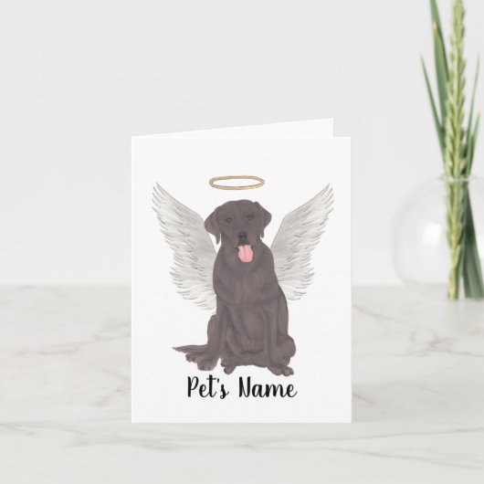 チョコレートラボ悔やみや弔慰メモリアル カード (正面)