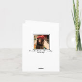 チョコレートラボ美しい カード (裏面)