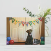 チョコレートラボ1st誕生日パーティの招待状 招待状 (スタンド正面)