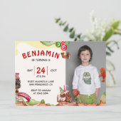 チョコレートランド誕生日招待状 招待状 (スタンド正面)