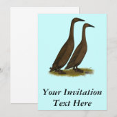 チョコレートランナーダックス 招待状 (正面/裏面)