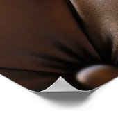 チョコレートレザー:贅沢な上皮テクスチャー ポスター (角)