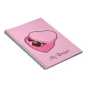 チョコレートレシピの本の箱 ノートブック (右側)