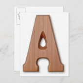 チョコレートレターa ポストカード (正面/裏面)