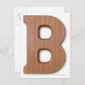 チョコレートレターb ポストカード (正面/裏面)